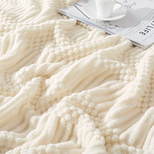 Serene Knit Boho Throw Blanket