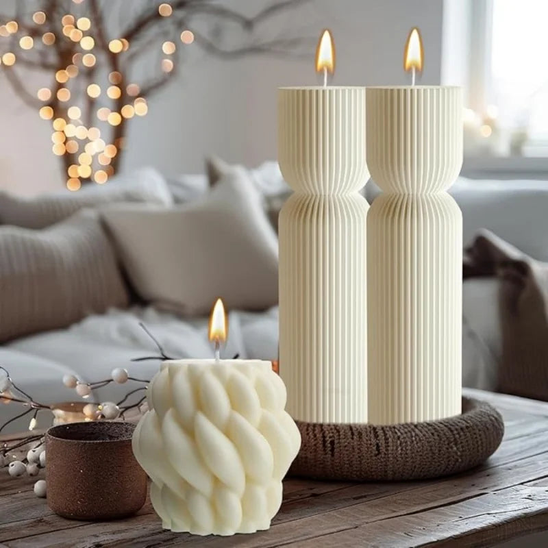 Serene Ribbed Aromatherapy Soy Candle