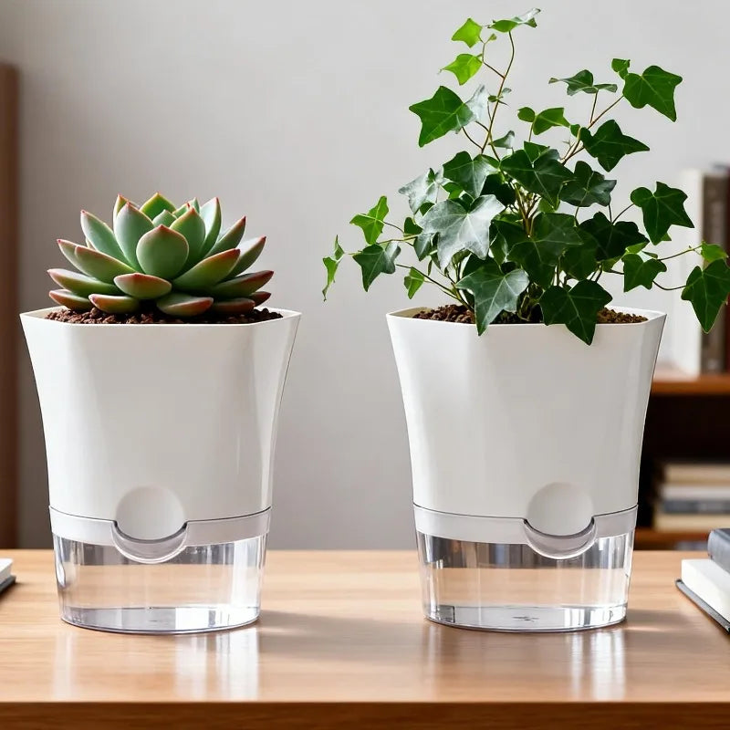 Serene Self-Watering Plant Pot