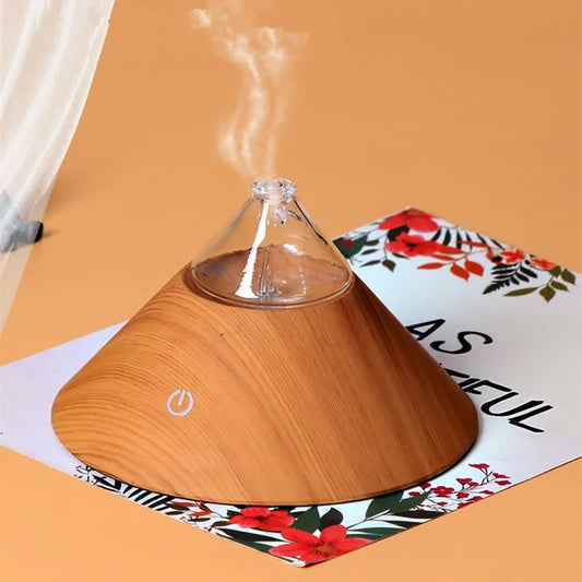 Serene Wood Glow Diffuser – Waterless Aromatherapy