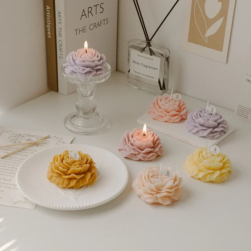Serene Peony Candle - Floral Aromatherapy Ritual