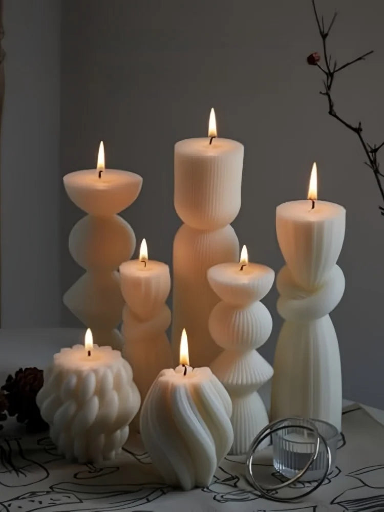 Serene Ribbed Aromatherapy Soy Candle