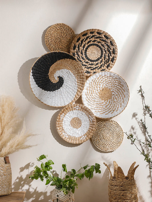 Serene Seagrass Wall Basket Set – Natural Boho Wall Decor