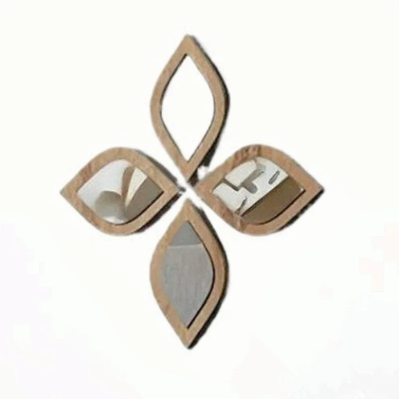 Serene Petal Wall Mirror Set (4-Piece)